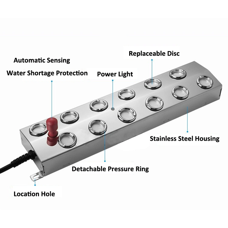 12 Head Greenhouse Mushroom Industrial Mist Maker Ultrasonic Atomizer