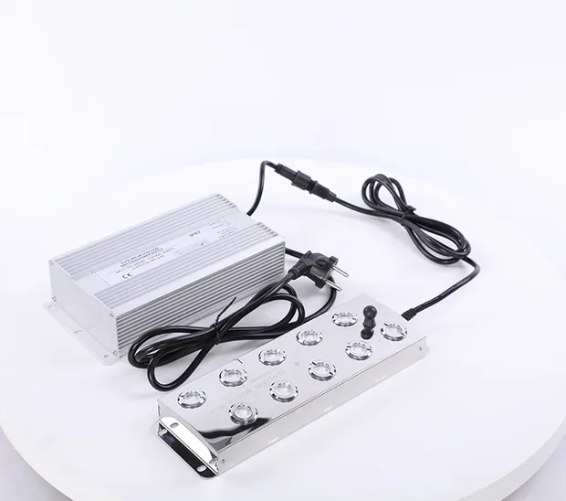 Chine usine 7L/Hr 10 tête humidificateur à ultrasons pièces de rechange boîtier en acier inoxydable brumisateur pour la culture de champignons Cl